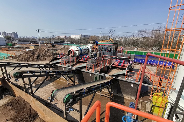 重金屬污染場地土壤修復現場