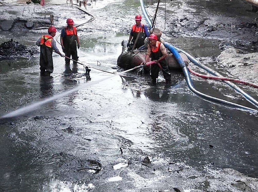 清洗黏土泥土、河道管道疏浚